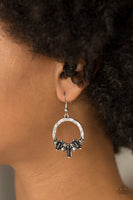 On The Uptrend - Black Earrings Paparazzi