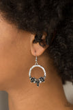 On The Uptrend - Black Earrings Paparazzi