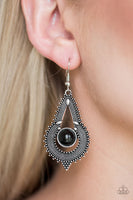 Zoomin Zumba - Black Earrings Paparazzi