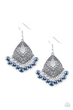 Gracefully Gatsby - Blue Earrings Paparazzi