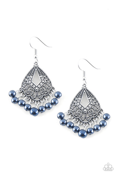 Gracefully Gatsby - Blue Earrings Paparazzi