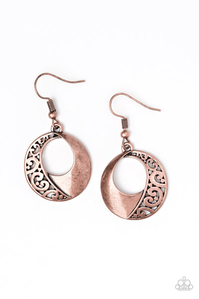 Eastside Excursionist - Copper Earrings Paparazzi