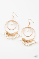 New York Attraction - Gold Earrings Paparazzi