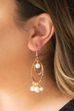 New York Attraction - Gold Earrings Paparazzi
