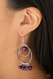 New York Attraction - Purple Earrings Paparazzi