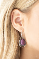 Abstract Anthropology - Purple Earrings Paparazzi
