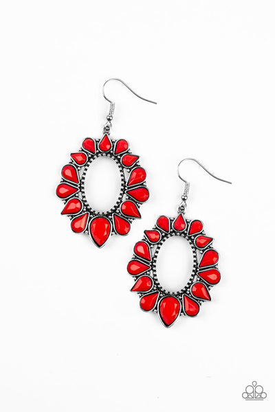 Fashionista Flavor - Red Earrings Paparazzi