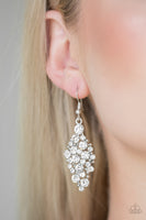 Cosmically Chic - White Earrings Paparazzi