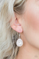 Star-Crossed Starlet - White Earrings Paparazzi