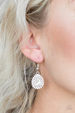 Star-Crossed Starlet - White Earrings Paparazzi