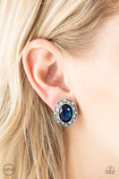 East Side Etiquette - Blue Clip-On Earring Paparazzi