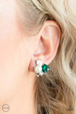 Highly High-Class - Green Clip-On Earring Paparazzi