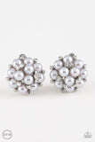 Par Pearl - Silver Clip-On Earrings Paparazzi