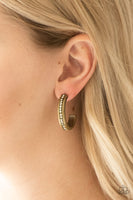 5th Avenue Fashionista - Brass Hoop Earrings Paparazzi
