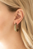 5th Avenue Fashionista - Brass Hoop Earrings Paparazzi