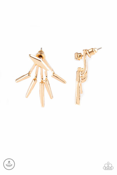 Extra Electric - Gold Earrings Paparazzi