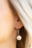 The Upstater - Black and White Pearl Necklace Paparazzi