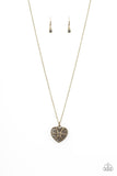 Casanova Charm - Black Heart Necklace Paparazzi