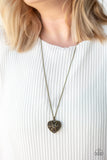 Casanova Charm - Black Heart Necklace Paparazzi
