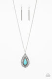 Sedona Solstice - Blue Turquoise Necklace Paparazzi