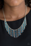 Harlem Hideaway - Blue Necklace Paparazzi