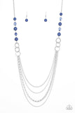 Vividly Vivid - Blue Necklace Paparazzi