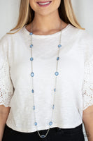 Glassy Glamorous - Blue Necklace Paparazzi