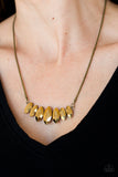 Leading Lady - Brass Necklace Paparazzi