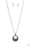 Net Worth - Brass Necklace Paparazzi