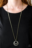 Net Worth - Brass Necklace Paparazzi