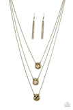 Once In A MILLIONAIRE - Brass Necklace Paparazzi