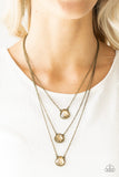 Once In A MILLIONAIRE - Brass Necklace Paparazzi