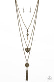 Love Opens All Doors - Brass Necklace Paparazzi - Incoming