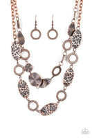 Trippin On Texture - Copper Necklace Paparazzi