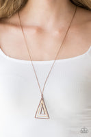 TRI Harder - Copper Necklace Paparazzi