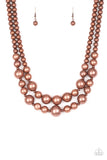 I Double Dare You - Copper Necklace Paparazzi