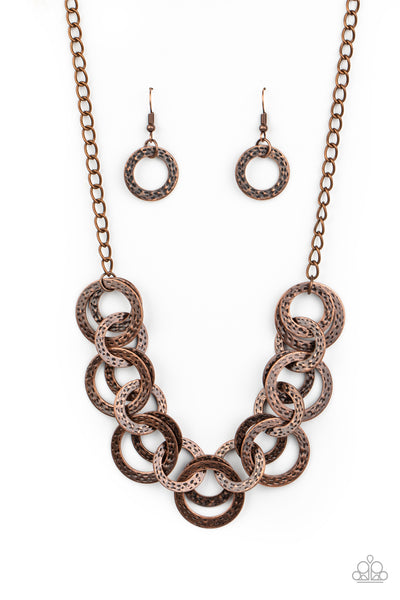 Treasure Tease - Copper Necklace Paparazzi
