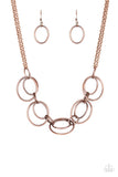 Urban Orbit - Copper Necklace Paparazzi