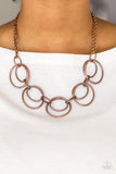 Urban Orbit - Copper Necklace Paparazzi