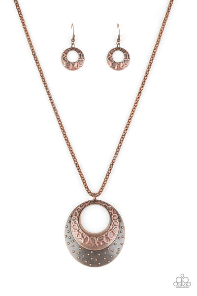 Texture Trio - Copper Necklace Paparazzi