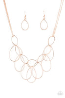 Top-TEAR Fashion - Rose Gold Necklace Paparazzi