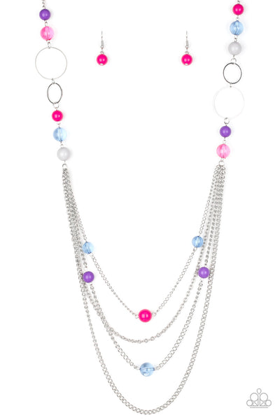 Bubbly Bright - Multi Colored Necklace Paparazzi