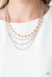 Extravagant Elegance - Orange Necklace Paparazzi
