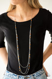 Colorful Cadence - Orange Necklace Paparazzi