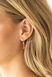 Colorful Cadence - Orange Necklace Paparazzi