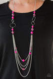 Bubbly Bright - Pink Necklace Paparazzi
