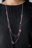 Raise Your Glass - Pink Necklace Paparazzi