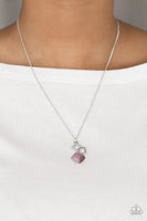 Stylishly Square- Purple Necklace Paparazzi