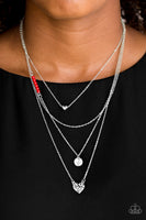 Gypsy Heart - Red Necklace Paparazzi