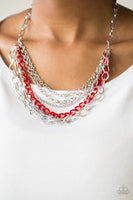 Color Bomb - Red Necklace Paparazzi